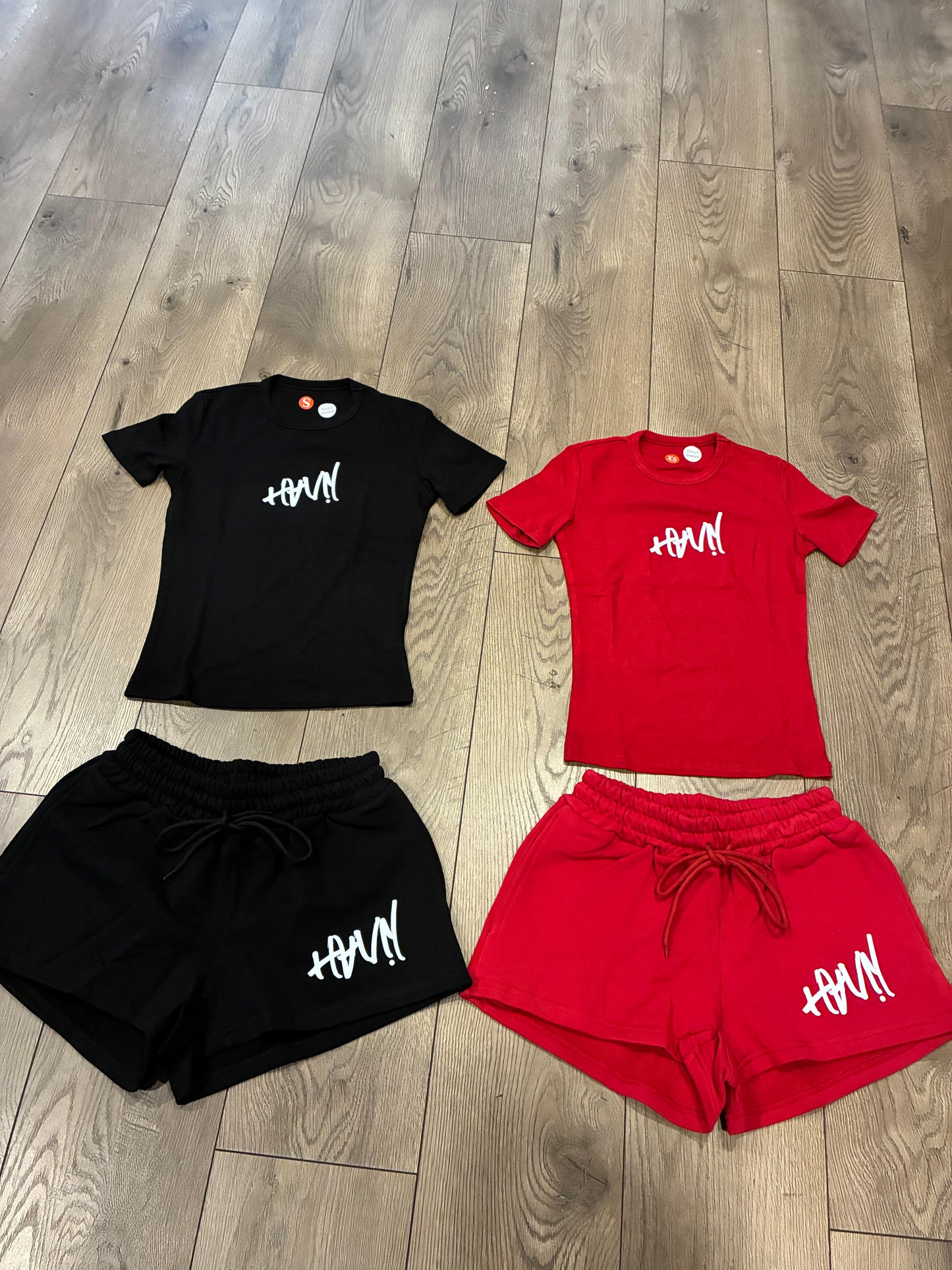 Two piece short and shirt set
